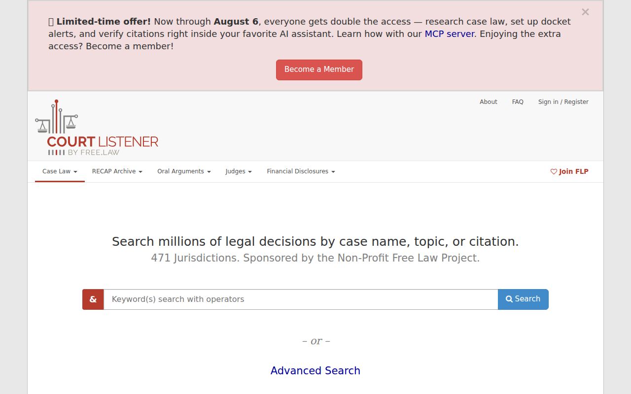 Mineral County court records CourtListener legal research alternative